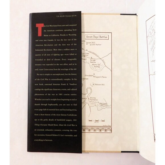 1001 Things Everyone Should Know About The Civil War Frank Vandiver 1st Ed HBDJ - Picture 3 of 6